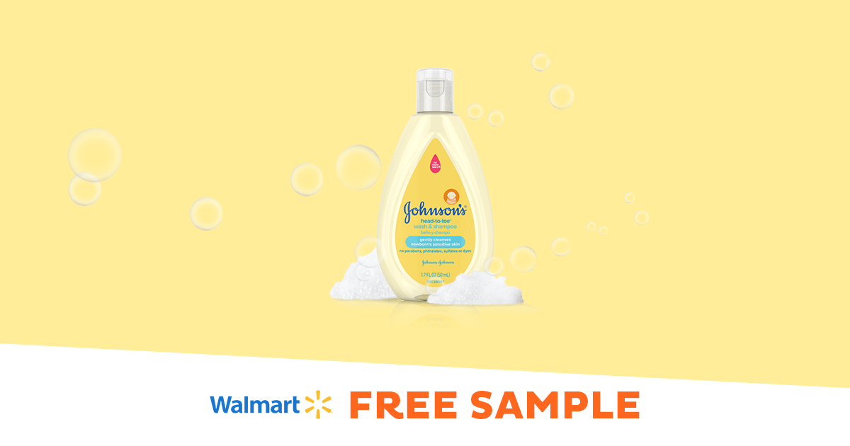 Get a FREE JOHNSON’S® HEADTOTOE Wash & Shampoo sample at Walmart